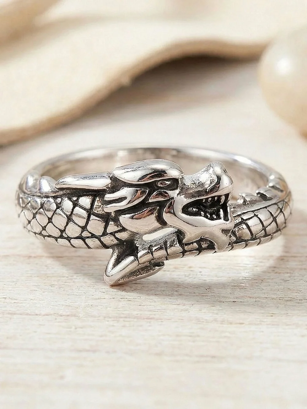 Silver Dragon Ring - Sterling Silver